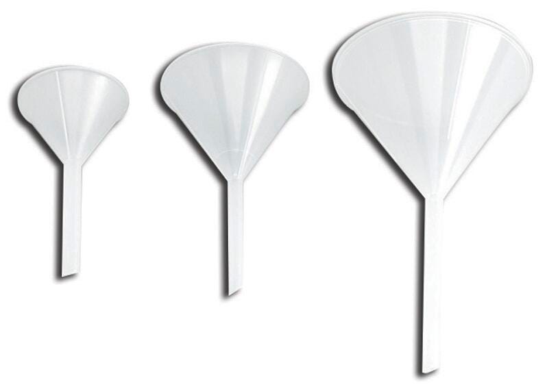 Frey Scientific Long Stem Funnels - 65 Millimeters - Pack of 12, Item Number 568322